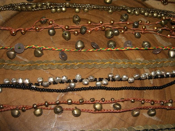 Wholesale Lot Of 100 Thai Hill Tribe Anklets
