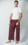Thai Fisherman Yoga Massage Pants Maroon