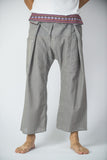 Cotton Thai Fisherman Yoga Massage Pants Grey