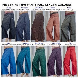 Wholesale set of 10 Pinstripe Thai Fisherman Pants