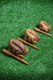 Wholesale Set of 10 Thai Hand Carved Talking Frog Instrument