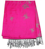 Nepal Hand Made Pashmina Shawl Scarf Pink