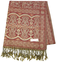 Hand Made Pashmina Shawl Scarf in Red