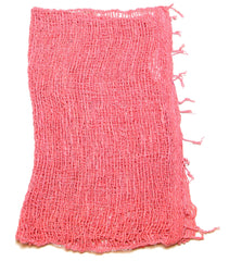 Fair Trade 100% Organic Cotton Scarf Coral Pink