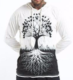 Sure Design Unisex Hoodie Tree of Life in White