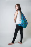 Hand Made Tie Dye Boho Day Bag Purse Blue
