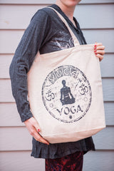 NEW Recycled Cotton Canvass Shopping Tote Bag Yoga Natural