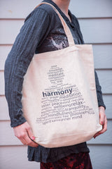 NEW Recycled Cotton Canvass Shopping Tote Bag Harmony Natural