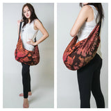 Hand Made Tie Dye Boho Day Bag Purse  Brown