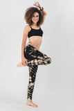 Super Soft Comfortable Womens Leggings Tie Dye Black White