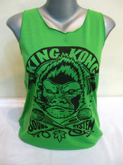 Super Soft Cotton Women's Tank King Kong Sound Green