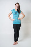 SureDesign Women's Super Soft Tshirt Om Turquoise