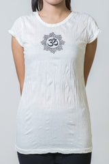 SureDesign Women's Super Soft Tshirt Om White