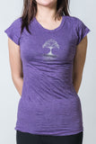 SureDesign Women's Super Soft Tshirt Tree Of Life Purple