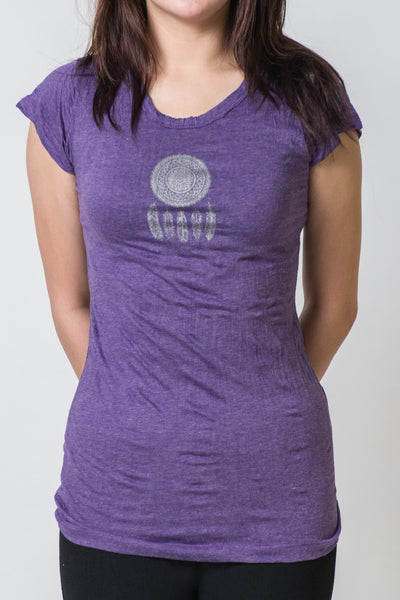 SureDesign Women's Super Soft Tshirt Dream Catcher Purple