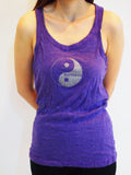 SureDesign Women's Super Soft Tank Top Yin Yang Purple