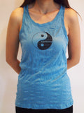 SureDesign Women's Super Soft Tank Top Yin Yang Turquoise