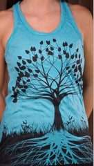 Sure Design Womens Tank Top Tree of Life in Turquoise