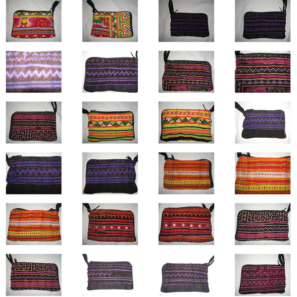 Wholesale Lot Of 100 Embroidered Coin Pouches