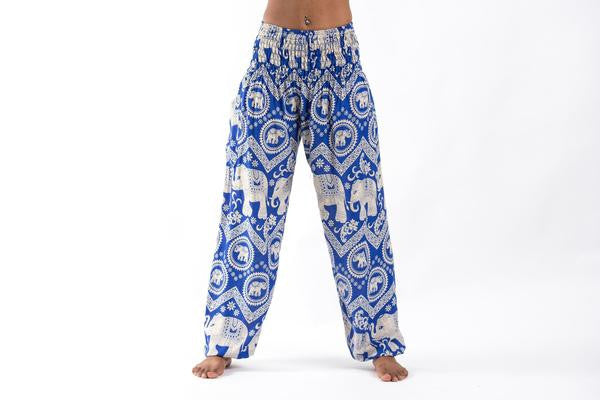 Imperial Elephant Harem Pants in Blue