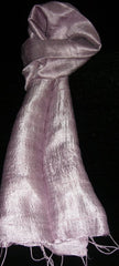 100% Fair Trade Thai Silk Solid Color Scarf Shawl Light Pink