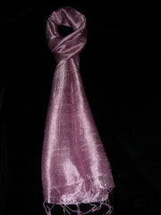100% Fair Trade Thai Silk Solid Color Scarf Shawl Orchid