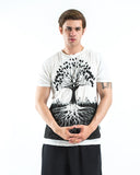 Sure Design Mens T-Shirts Tree of Life in White