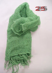 Fair Trade 100% Organic Cotton Scarf Green