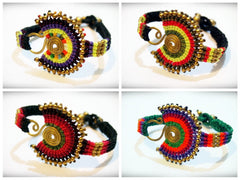 Wholesale set of 10 Thai Hmong Tribal Bracelets Large