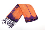 100% SILK Fair Trade Thai Tie Dye Scarf Shawl