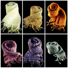 Wholesale Set of 10 Thai Hand Made Organic Cotton Scarves