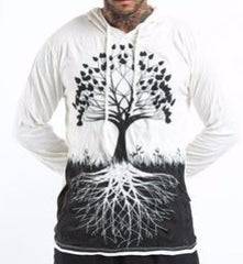 Sure Design Unisex Hoodie Tree of Life in White