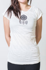 SureDesign Women's Super Soft Tshirt Dream Catcher White