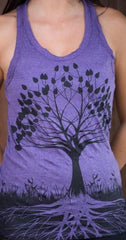 Sure Design Womens Tank Top Tree of Life in Grape