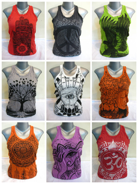 Sure Design Wholesale Set of 10 Women's Tank Top T-Shirts